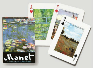 חפיסת קלפים מונה -55 יצירות אומנות שונות של מונה.