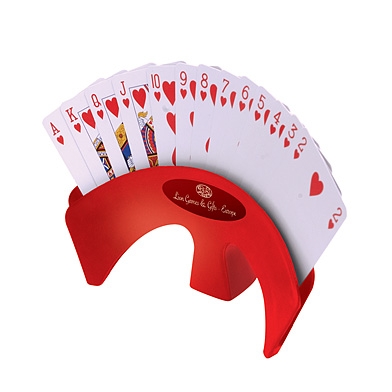 תמונת המוצר  מחזיק קלפים עומד-אדום